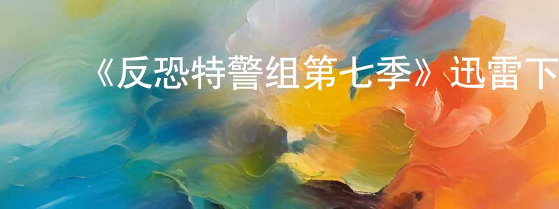 陈金树发布《反恐特警组第七季》迅雷下载/在线观看-犯罪历史-美剧天堂